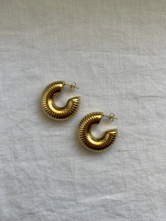 Naborane okrugle naušnice