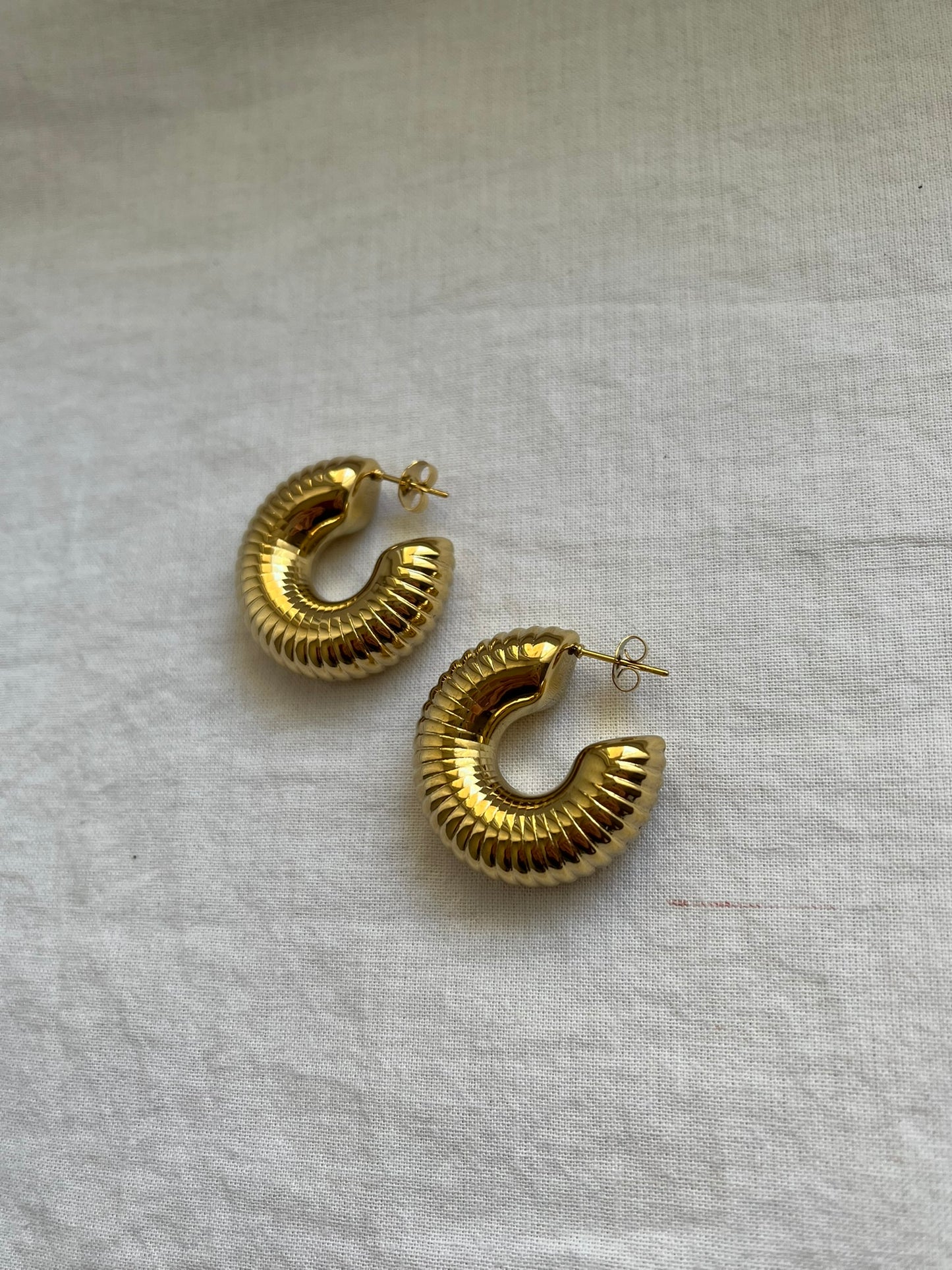 Naborane okrugle naušnice