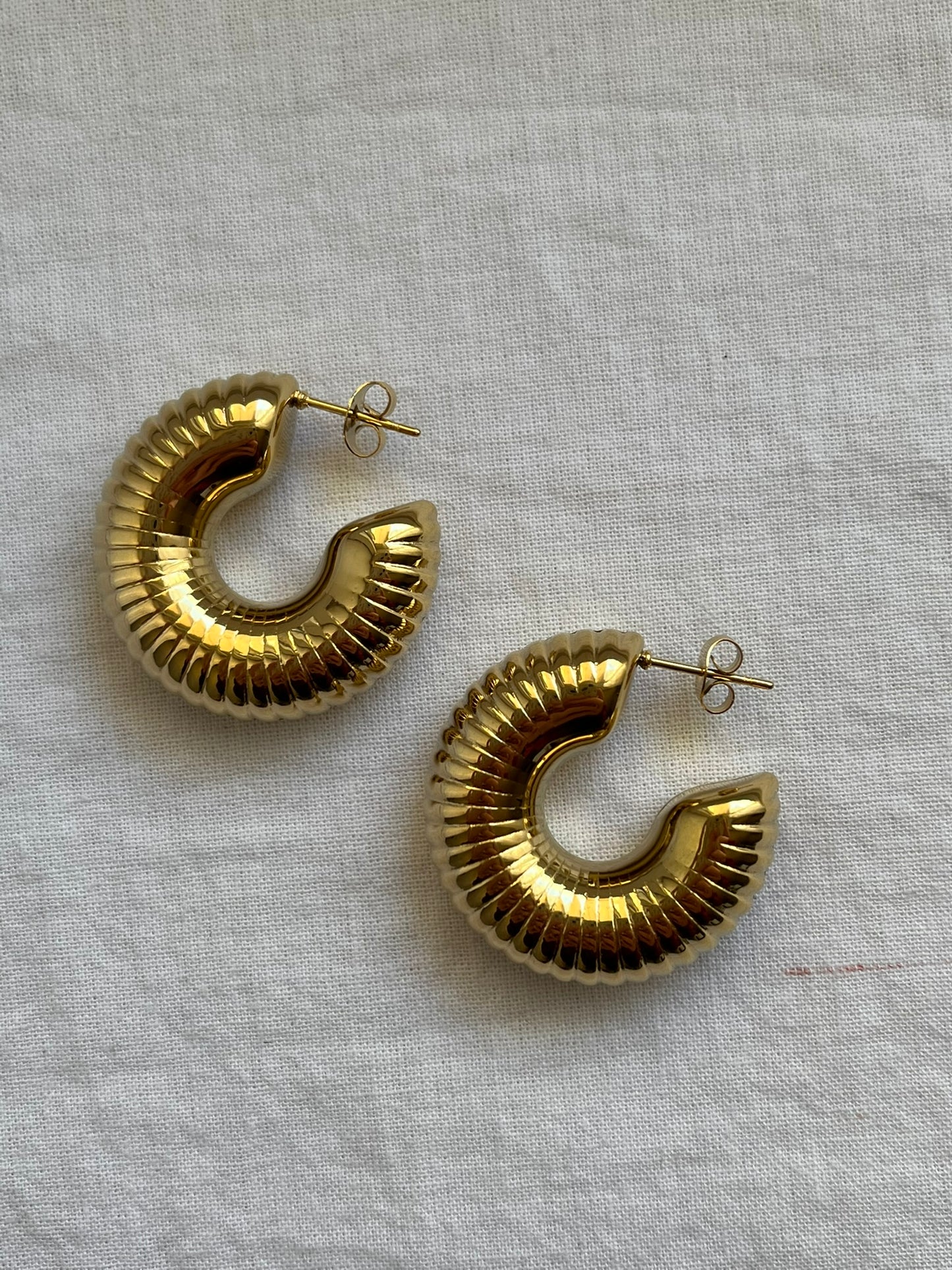 Naborane okrugle naušnice