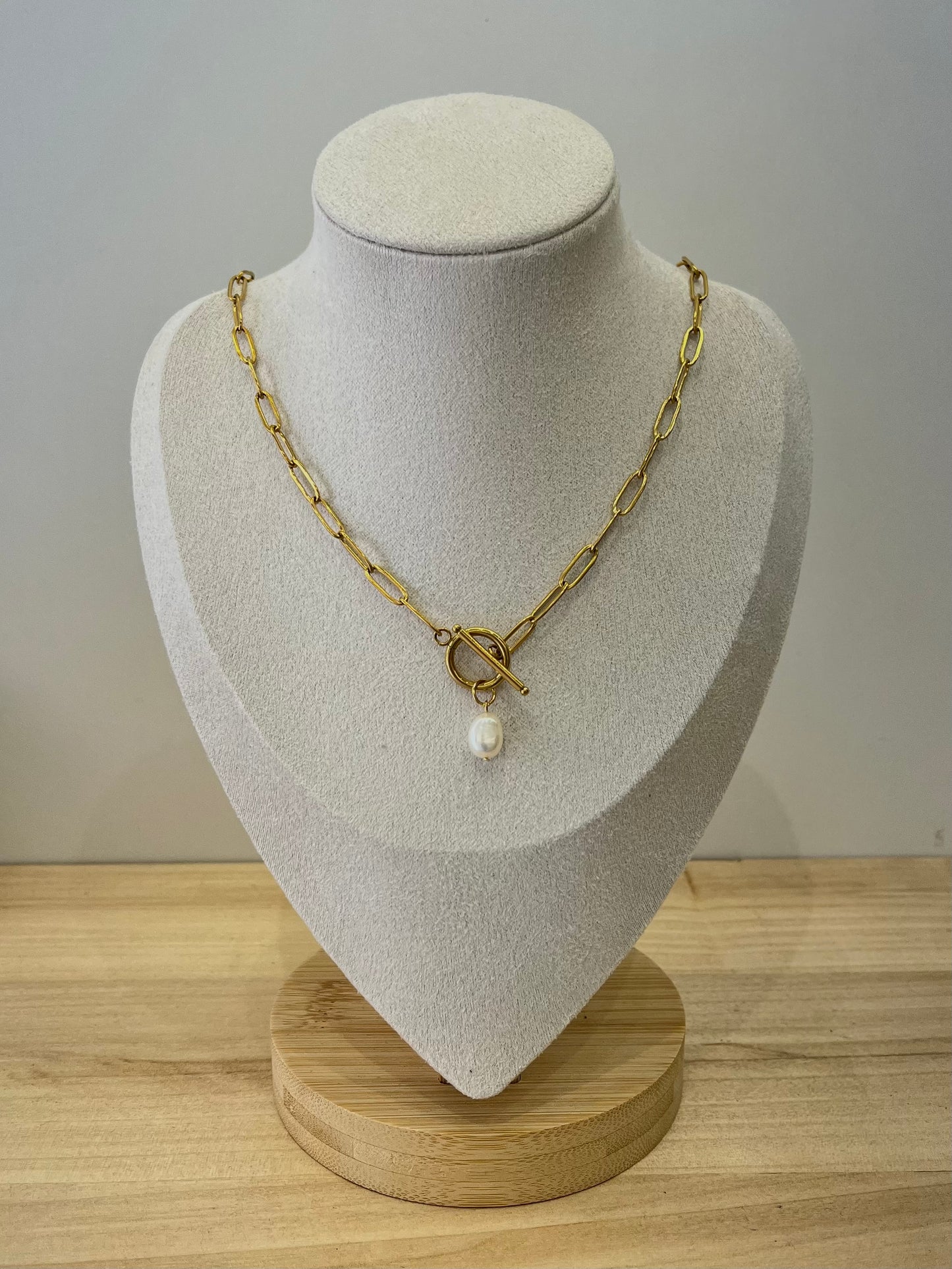 Paperclip biser ogrlica