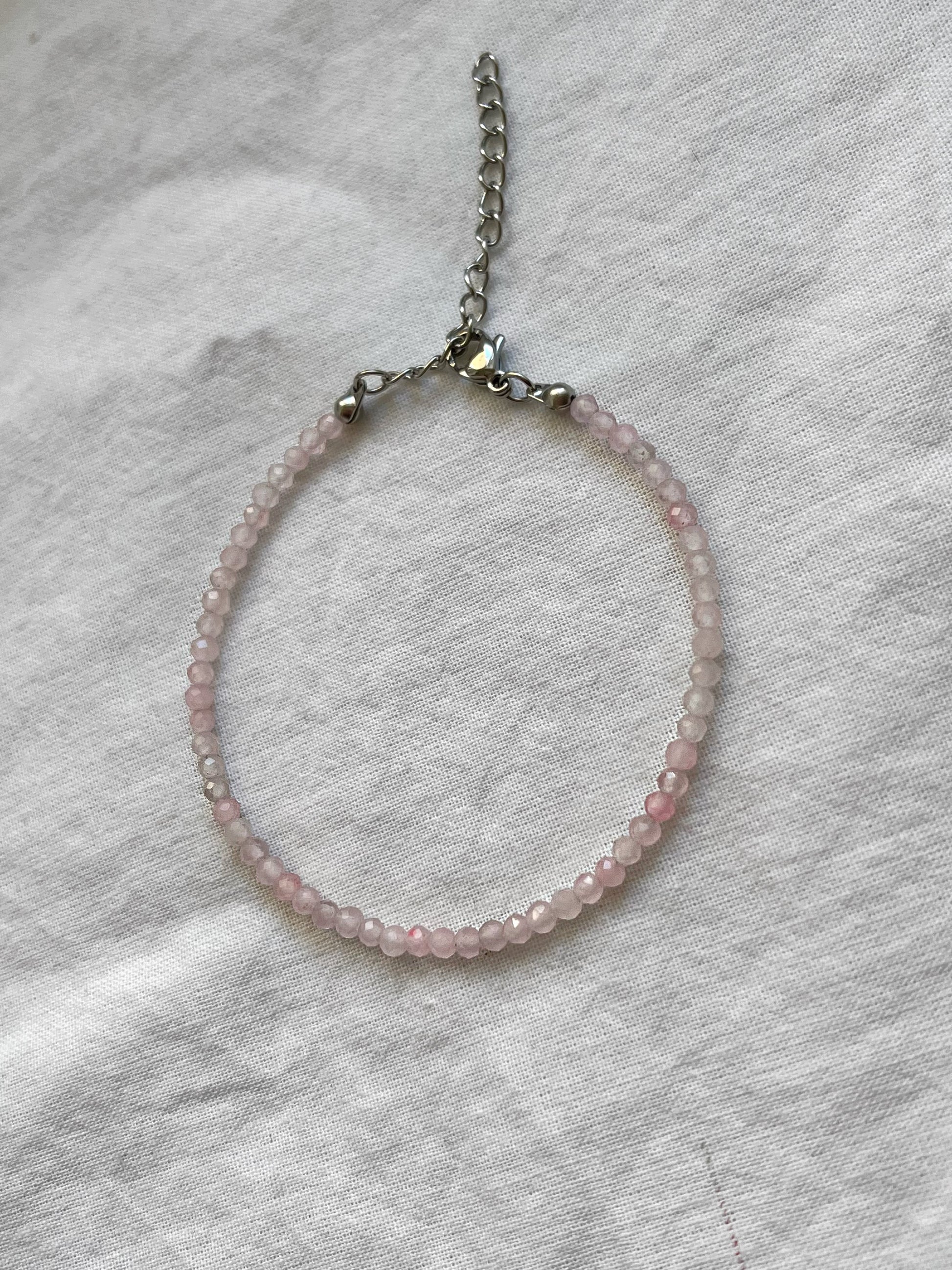 narukvica rose quartz