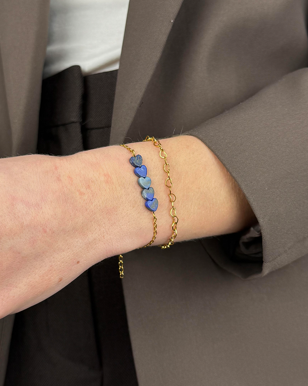 Hearts link bracelet