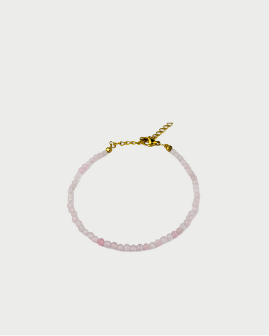 Rose quartz narukvica