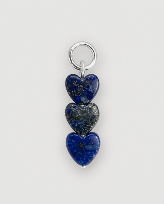 Pendant - lapis lazuli hearts