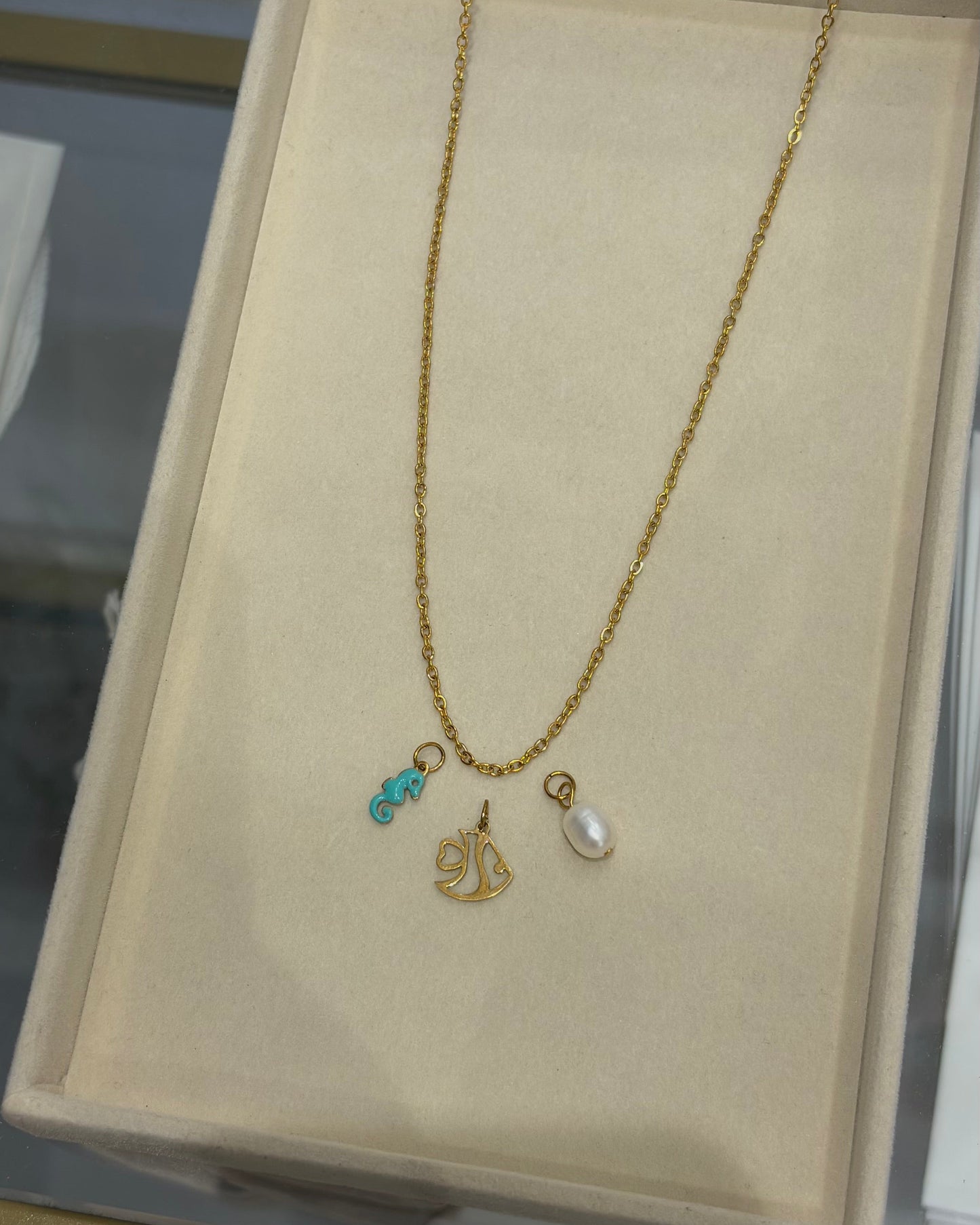 Pendant - lapis lazuli hearts