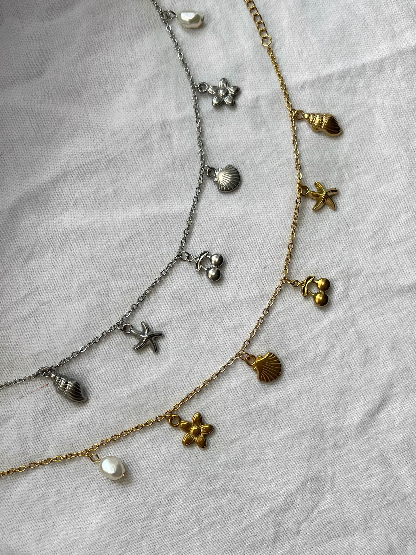 Anklet with summer charms