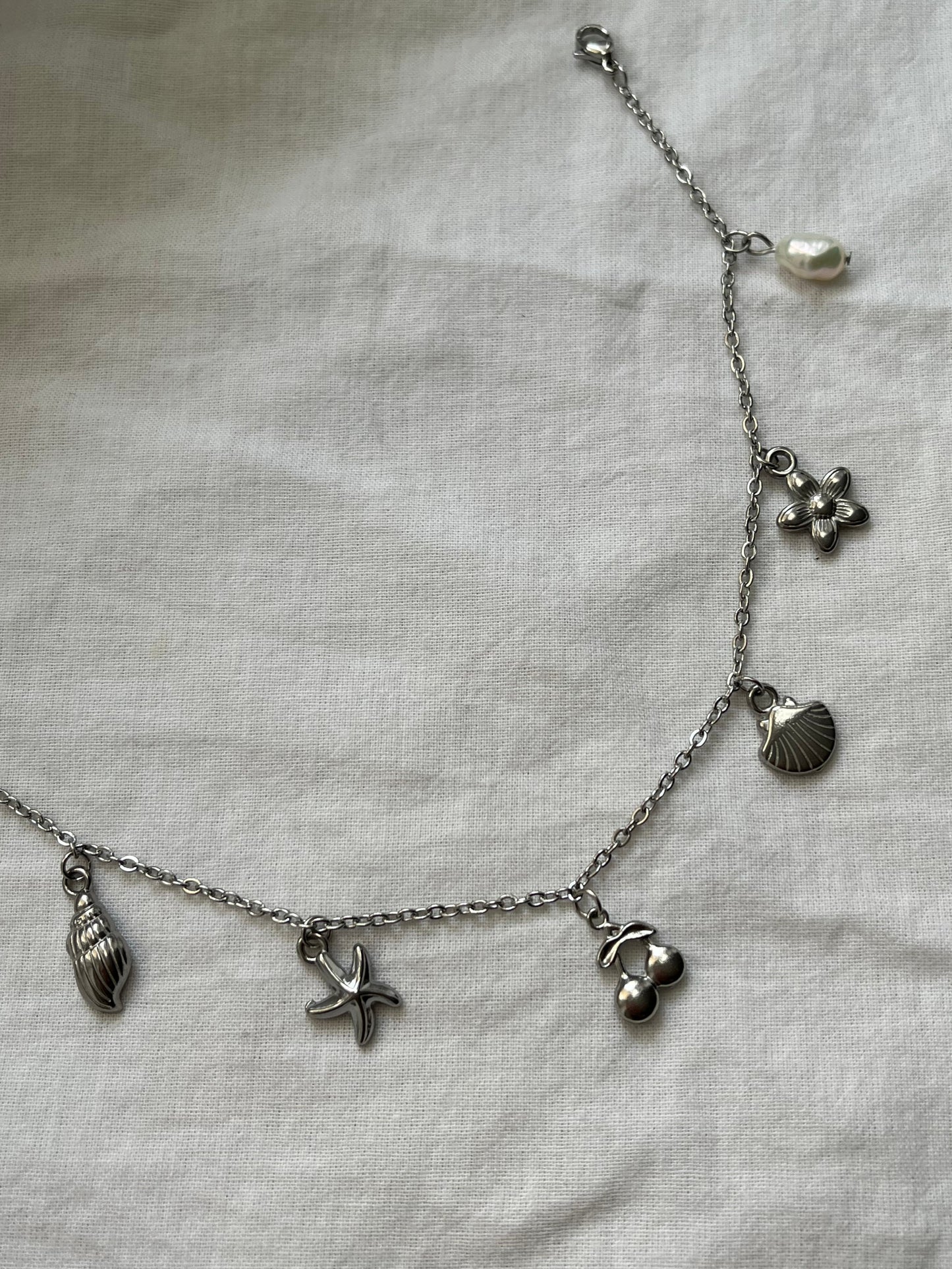Anklet with summer charms
