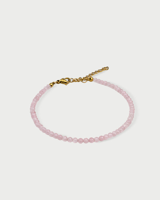 Rose quartz narukvica