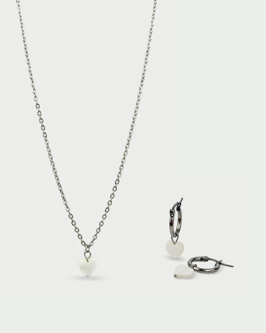 Hearts set - ogrlica, naušnice