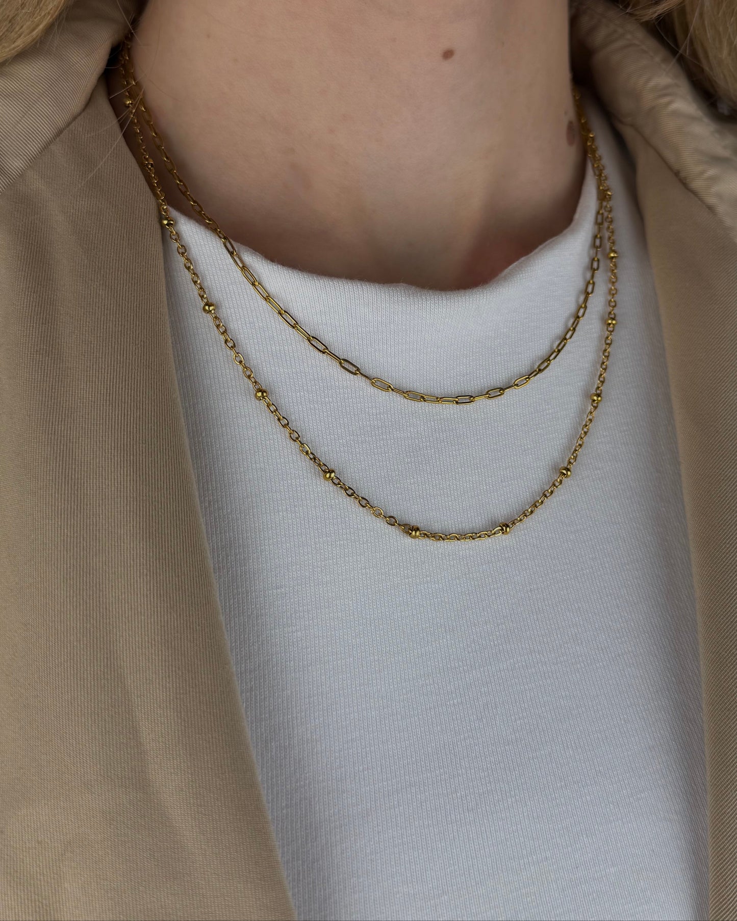 Ogrlica  - mini paperclip