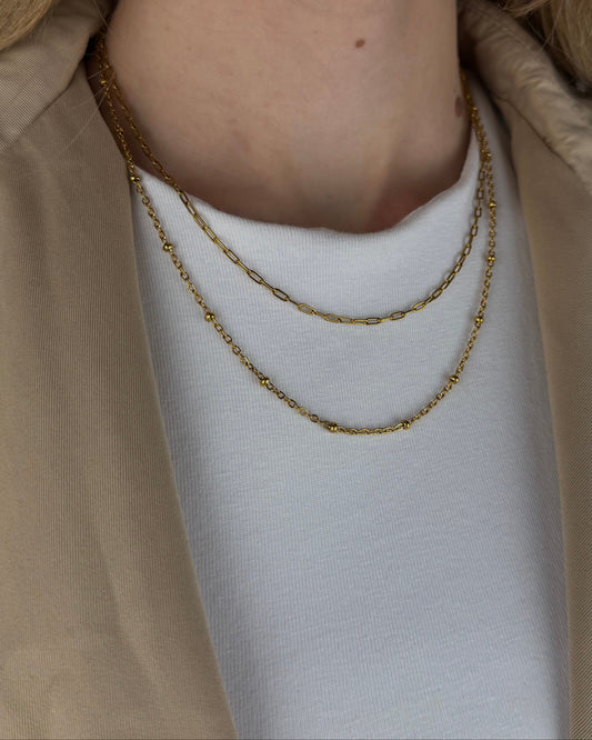 Ogrlica  - mini paperclip