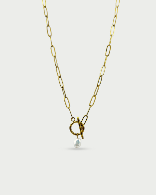 Paperclip biser ogrlica