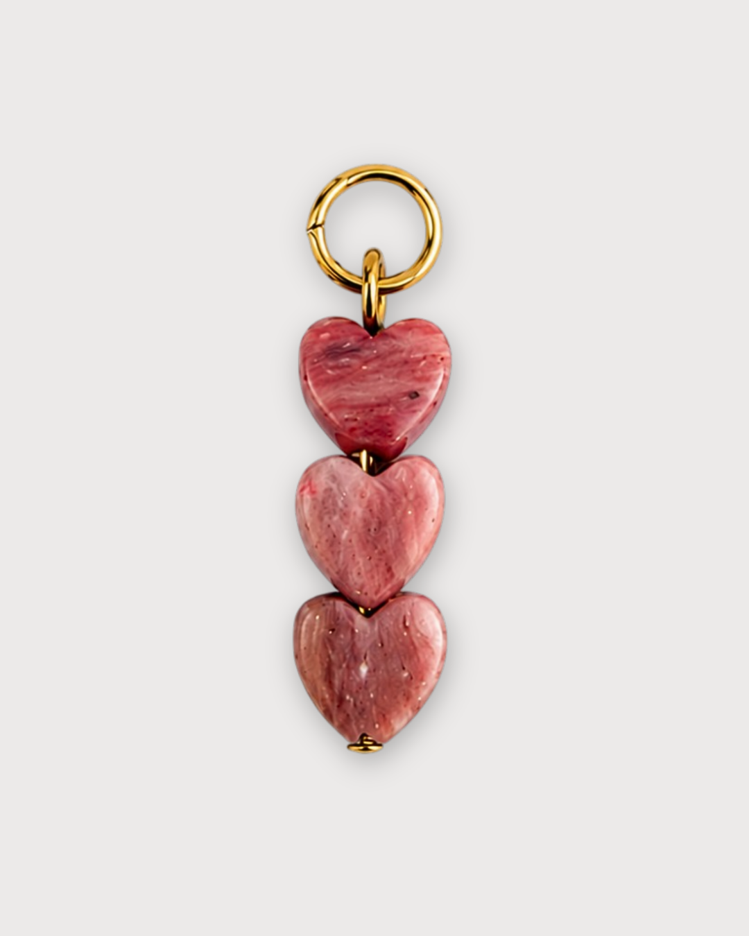 Pendant - rose quartz heart